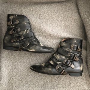 Leather Free People Boots